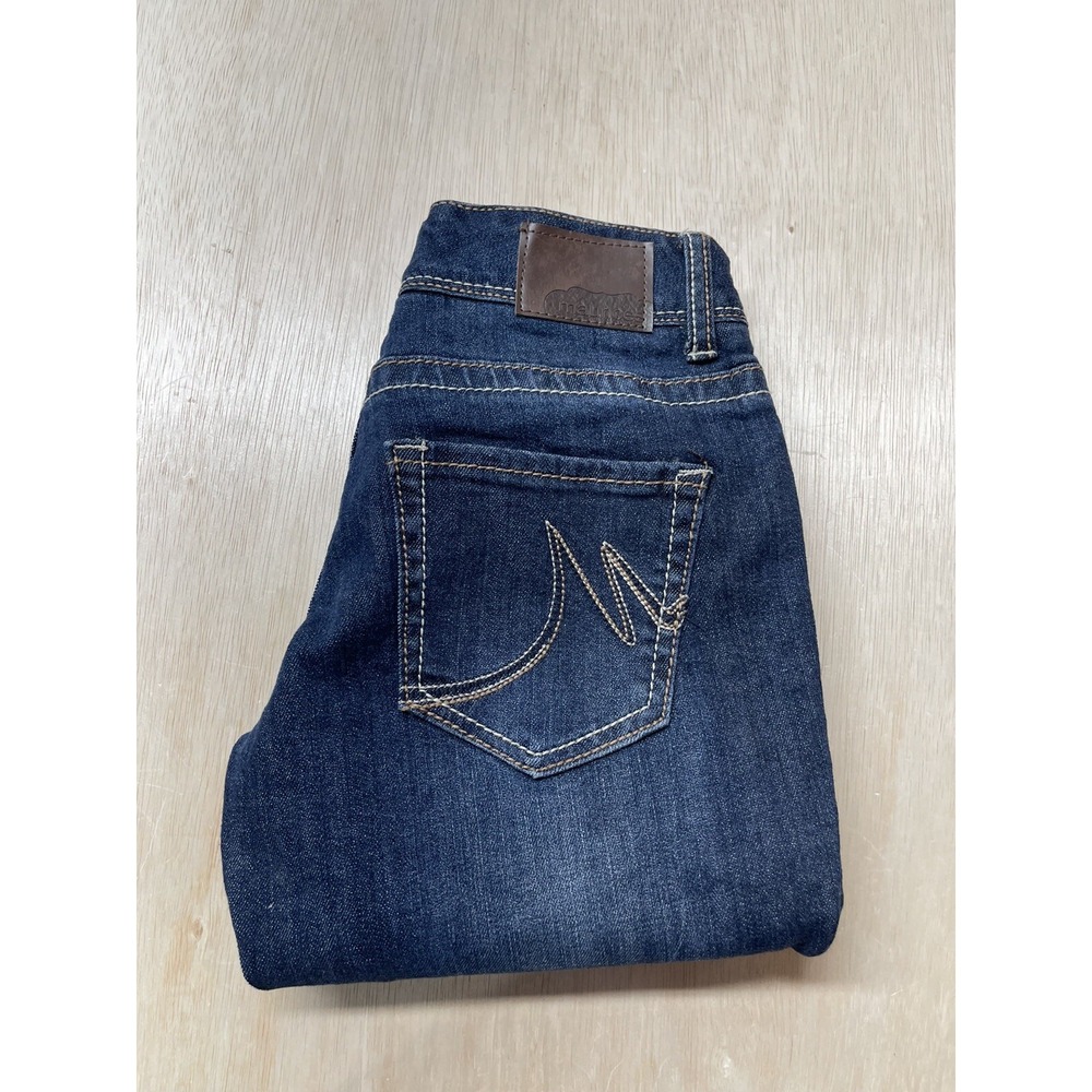 Maurices Straight Leg Denim Jeans Women's Size 0 X LONG Mid‎ Rise Approx 25.5x31